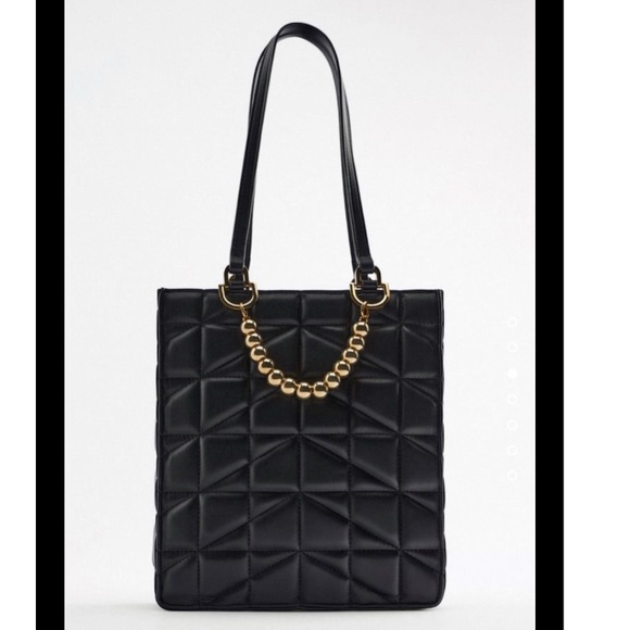 Zara Bags Zara Quilted Shopper Bag 222 Vegan Leather Poshmark